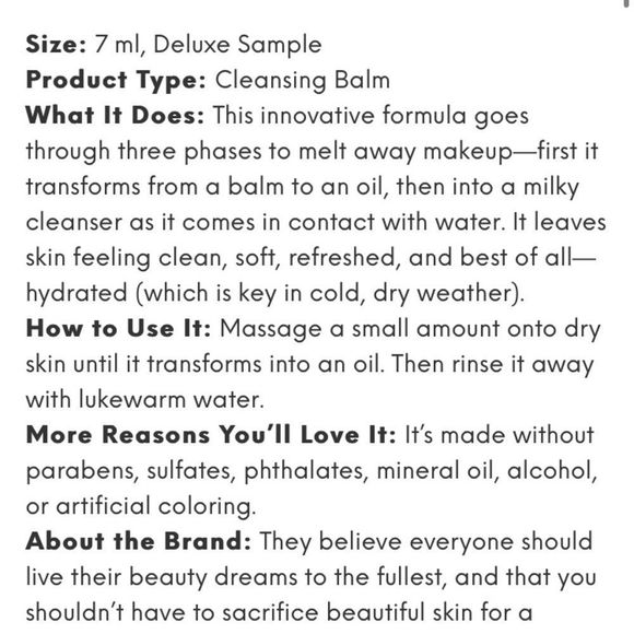 🦋Bundle 6/$25 1 Clean it Zero Pore Clarify Cleansing Balm - Picture 3 of 3